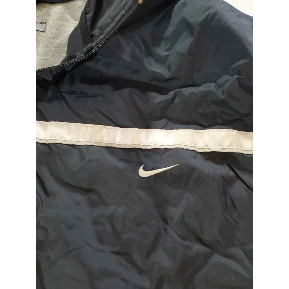 Vintage Nike Jacket‎ Size XL Black Track Windbreaker Zip Up Swoosh Athletic Y2K